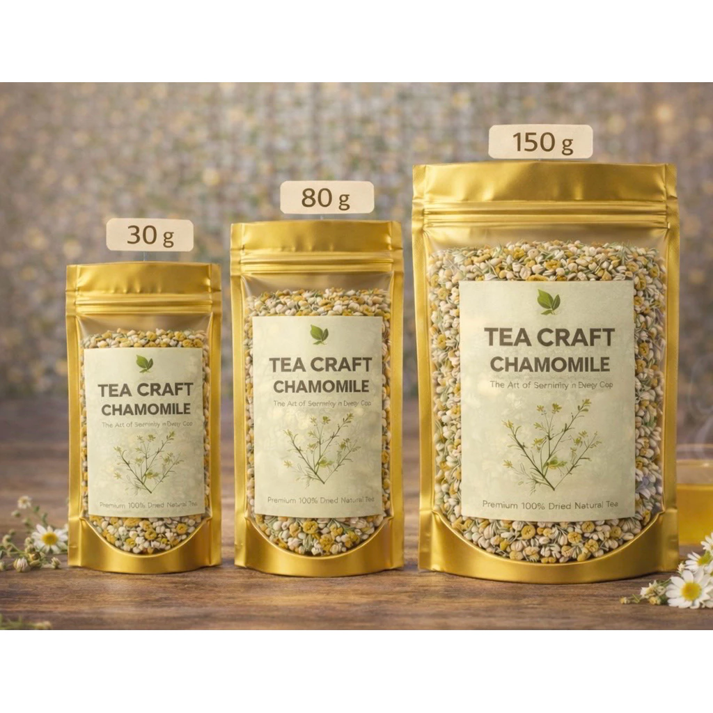 Tea Craft ชาคาโมมายล์ (Chamomile Tea) ขนาด 30, 80 , 150 กรัม