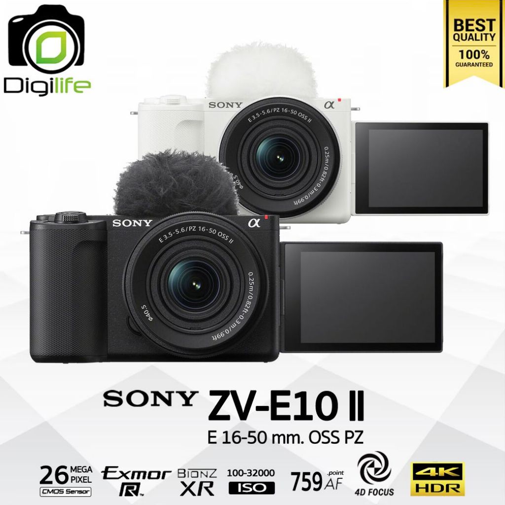 Sony Camera ZV-E10 II Kit PZ 16-50 OSS II กล้อง VLOG , Youtube , Live Stream - รับประกันร้าน Digilif