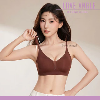 Love Angel Bra เสื้อชั้นในคอผูก หลังเรียบ สายบาง แนบกระชับ ไร้รอย บางเบา ระบายอากาศ ใส่สบาย ไม่อึดอัด 909