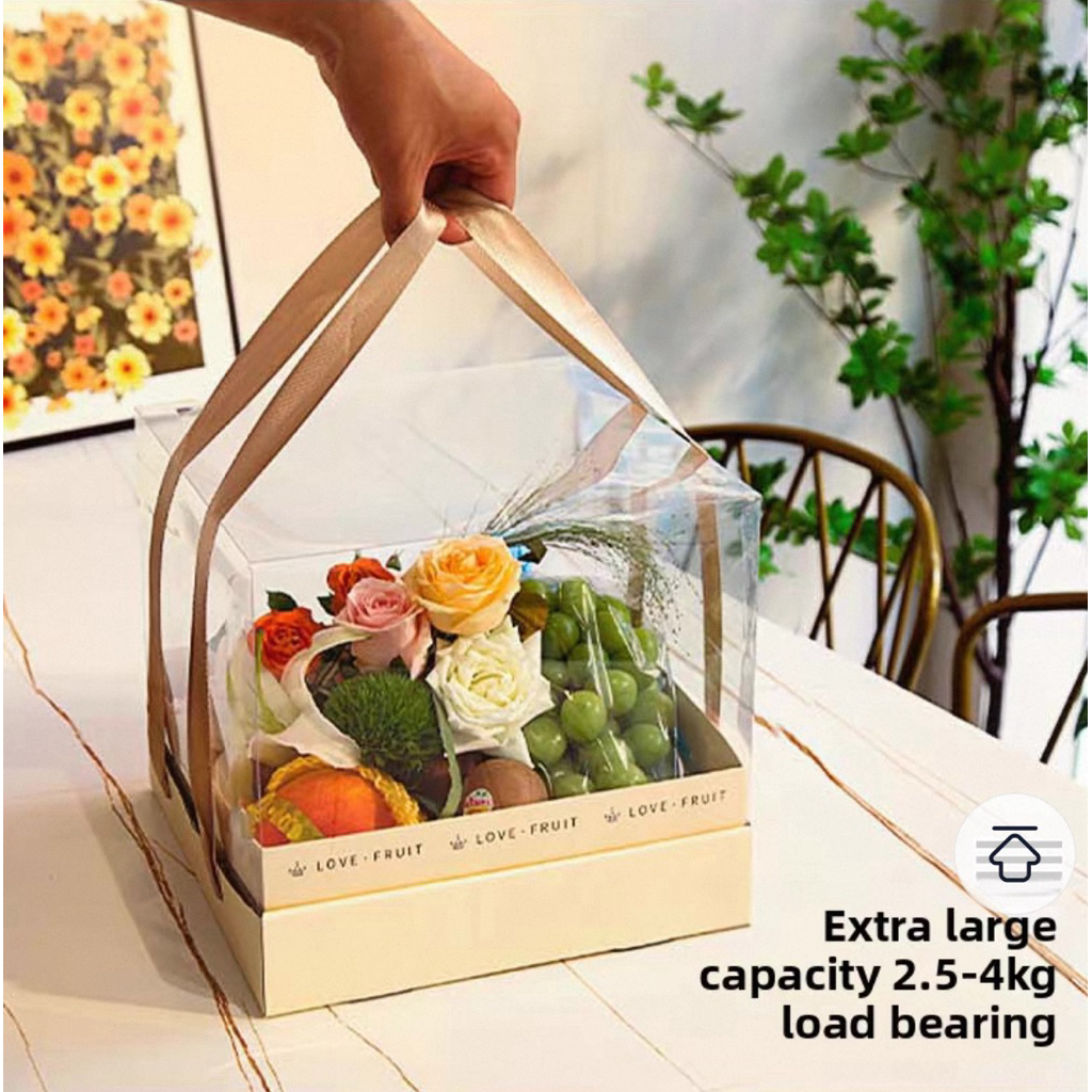 🔥ลดพิเศษ💥 🍊🍎 กล่องใส่ผลไม้พรีเมียม ใสสวย เหมาะสำหรับของขวัญ 🎁