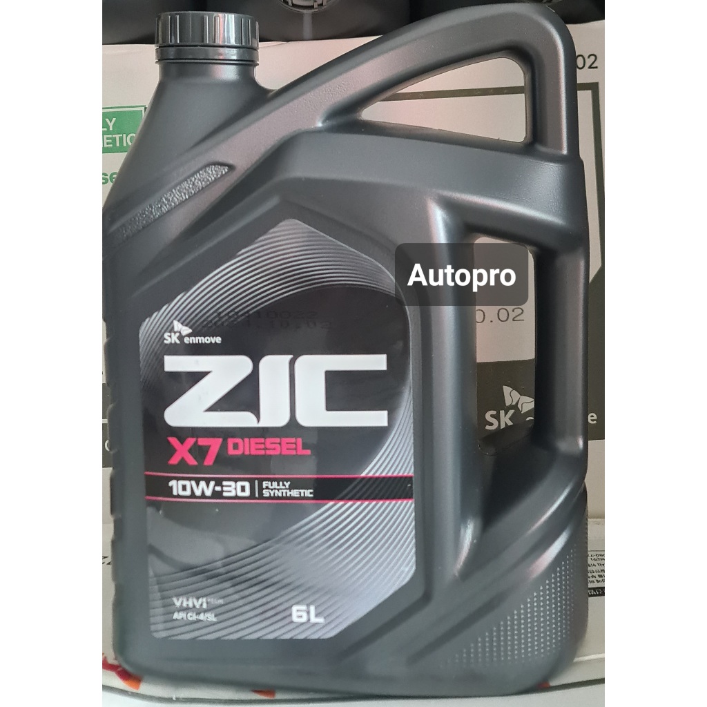 (น้ำมันใหม่ผลิตปี2024) 10W-30 ZIC X7 (6 ลิตร + 2 ลิตร) เครื่องยนต์ดีเซล สังเคราะห์แท้100% ระยะเปลี่ยนถ่าย 12000 KM. - รูปที่ 2