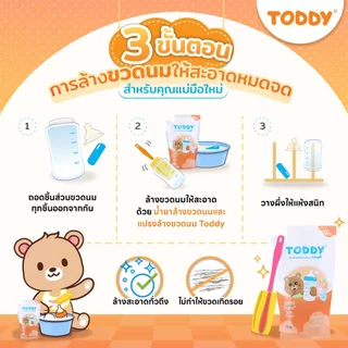 [1 แถม 1] TODDY ทอดดี้ น้ำยาล้างขวดนม จุกนมเด็ก 600 ml ชนิดเติม