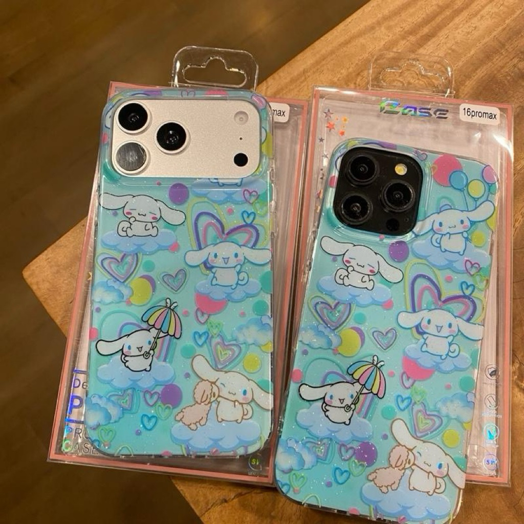 เคสอะครีลิคสกรีนลาย เคลือบกลิตเตอร์ ขอบนิ่มหลังแข็ง งานขอบกันกระแทก ปุ่มคาเมร่า control ปิด