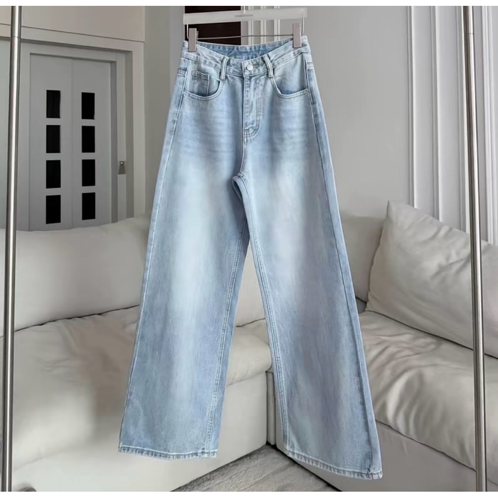 ส่งต่อยีนส์ PTJ30297 PROMTHONG SZ.S สีซีด ใส่ 1 ครั้งถ้วน กระเป๋าปักลาย