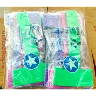 ถุงคล้องแก้วจัมโบ้ ตราดาว ขนาด 30,32 ออนซ์ คละสี 1 หิ้ว / 1000 ใบ