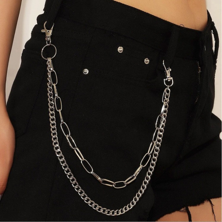 ZYZ 【โซ่กางเกงปรับระดับได้】สำหรับเลเยอร์ริ่ง ดีไซน์พังก์เด่นชัด S557