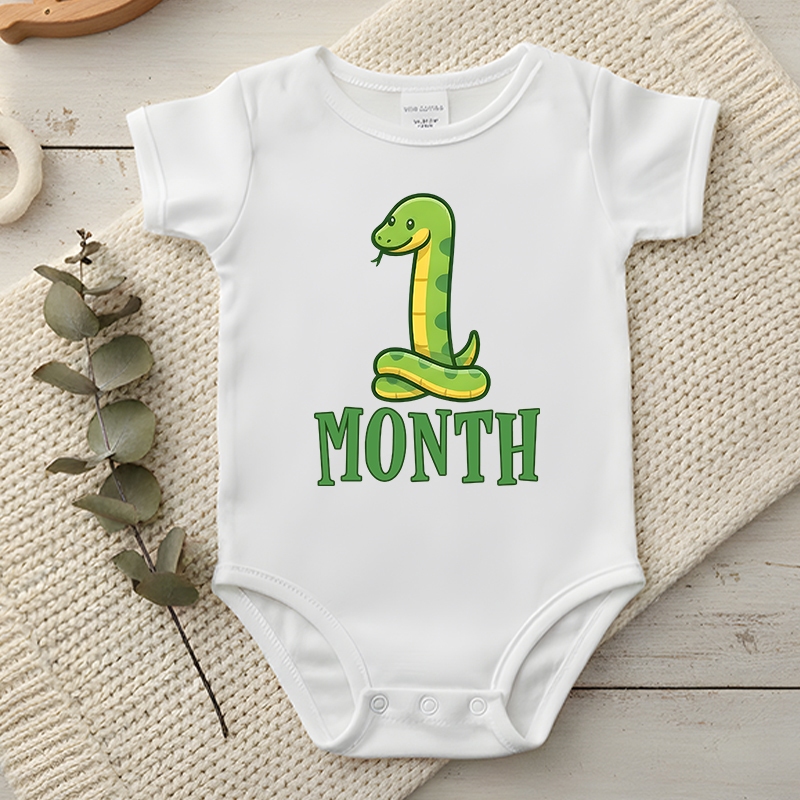 บอดี้สูทเด็ก ปีงู เดือน 1- 12 Months เสื้อผ้าเด็ก ชุดเด็กอ่อน จั้มสูทเด็ก