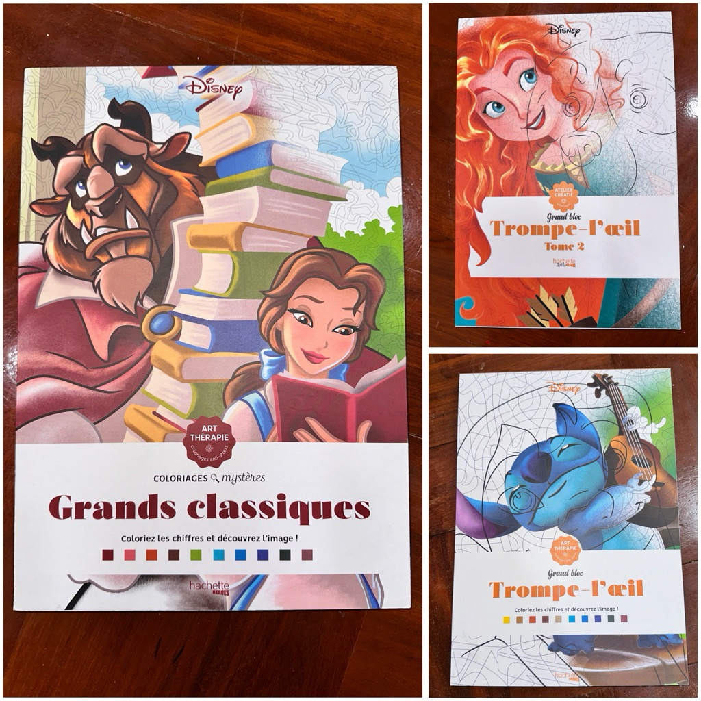 พร้อมส่ง🇹🇭สมุดระบายสีตามตัวเลขของแท้ แบบฉีก ขนาดสมุด 21x29.7x1.2cm นำเข้าจากฝรั่งเศส สามารถฉีกออกเป็นแผ่นๆ เพื่อระบาย