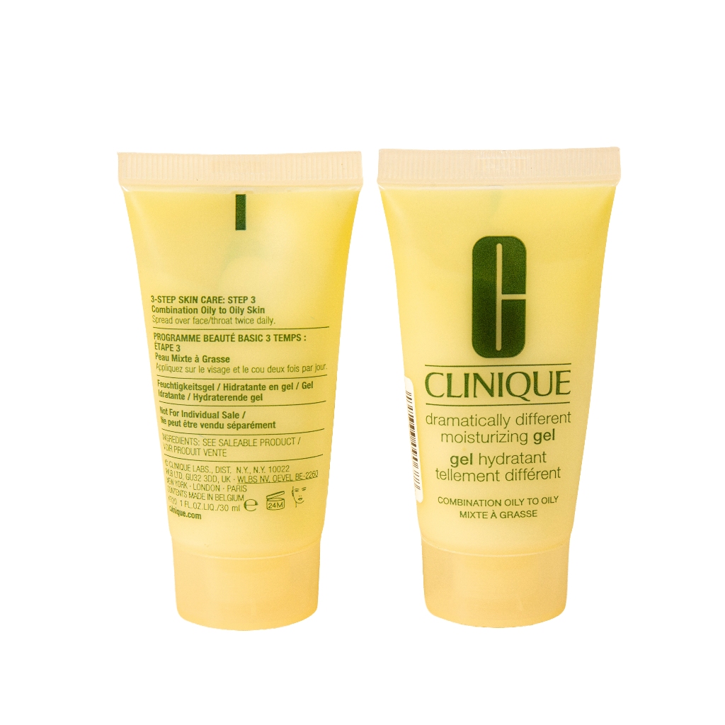 Clinique dramatically different moisturizing [gel 30 ml] คลีนิกข์มอยสเจอร์เหลืองเนื้อเจลเบาสำหรับผิวมันถึงผิวผสม