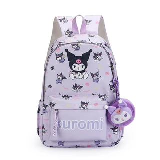[พร้อมส่ง] กระเป๋าเป้ Kulomi นักเรียนมัธยม ต้น, กระเป๋าเป้การ์ตูนสุดเก๋สำหรับเด็กผู้หญิง - ขนาดใหญ่ พร้อมอุปกรณ์ตุ๊กตาฟร