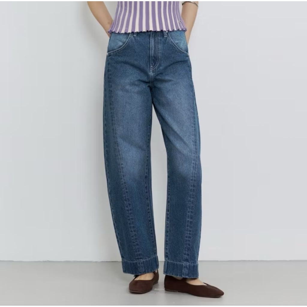 ส่งต่อThe pocketwood-Loma Barrel Jeans*L