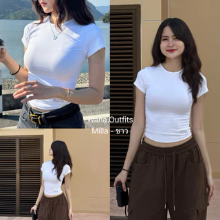 Wana.Outfits - Milla Top เสื้อยืดแขนสั้นรัดรูป