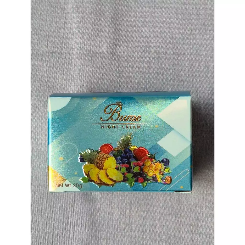 ครีมผลไม้ Bume ครีมกลางคืน Bume Night Cream ครีมหน้าขาว หน้าใส