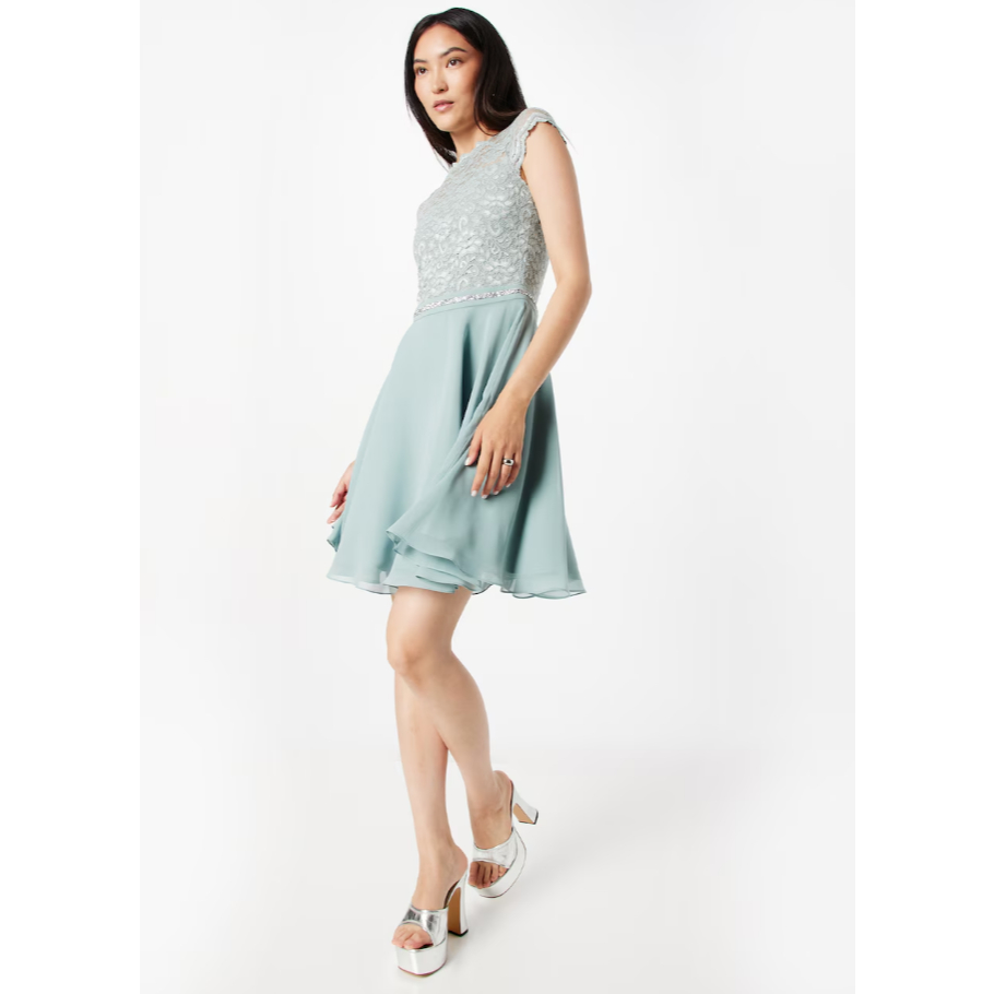 Jousse 🩵🩷❤️เดรส ผ้าชีฟองสีเขียวมิ้น