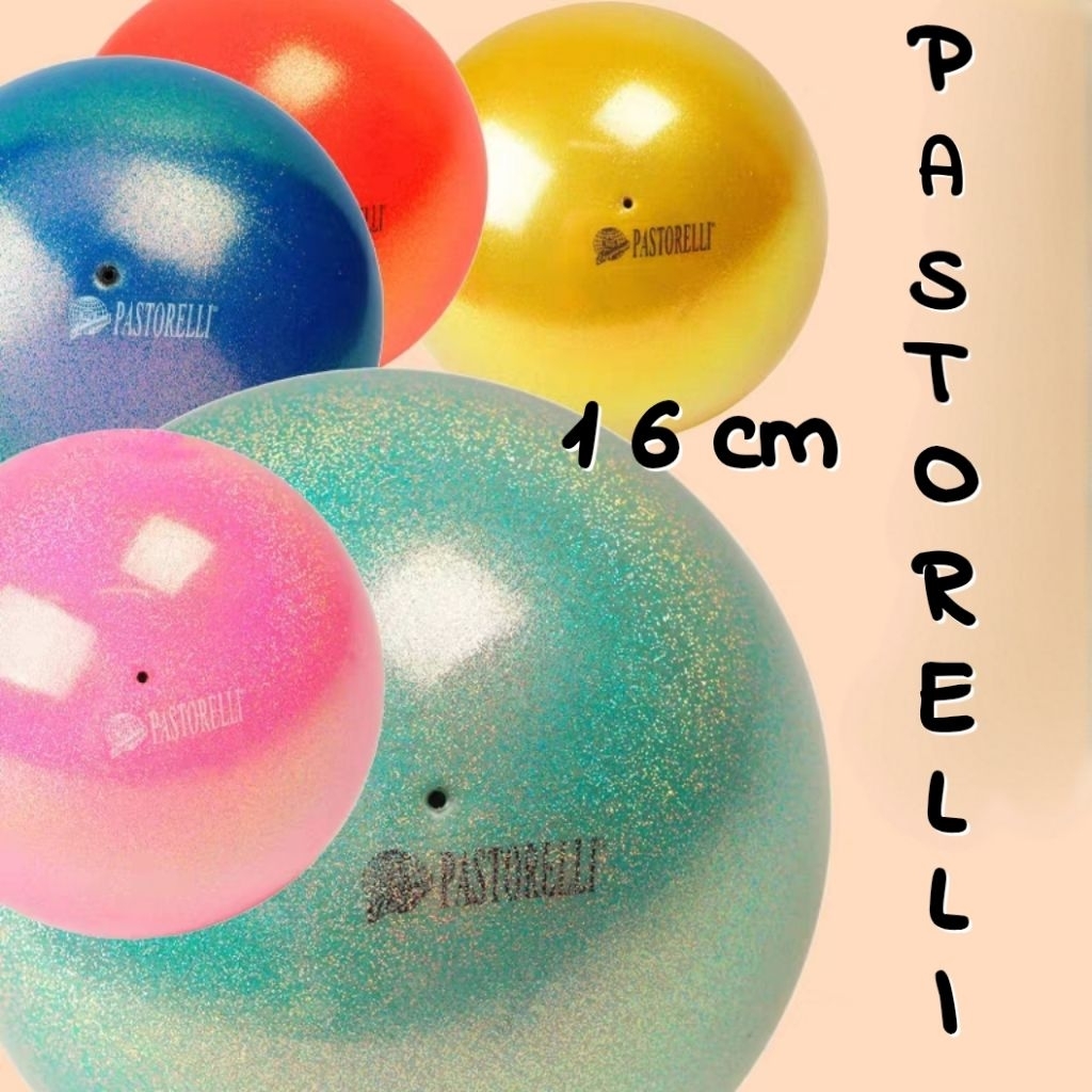 พร้อมส่งจากไทย‼️ Pastorelli Ball บอลยิมนาสติก รุ่น High Vision Ball 16 cm มี Glitter PTHigh16