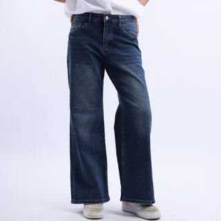 CHEWA Loose Boot Jeans - กางเกงยีนส์ขาม้าทรงหลวม - J64