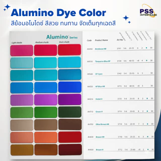 สีย้อมอโนไดซ์ Organic Alumino Dye Color นำเข้าจากประเทศเยอรมนี สำหรับงานอโนไดซ์อลูมิเนียม