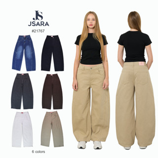 JSARA  Barrel Cropped Jeans สำหรับทุกคน ดีไซน์คลาสสิก ใส่สบา…