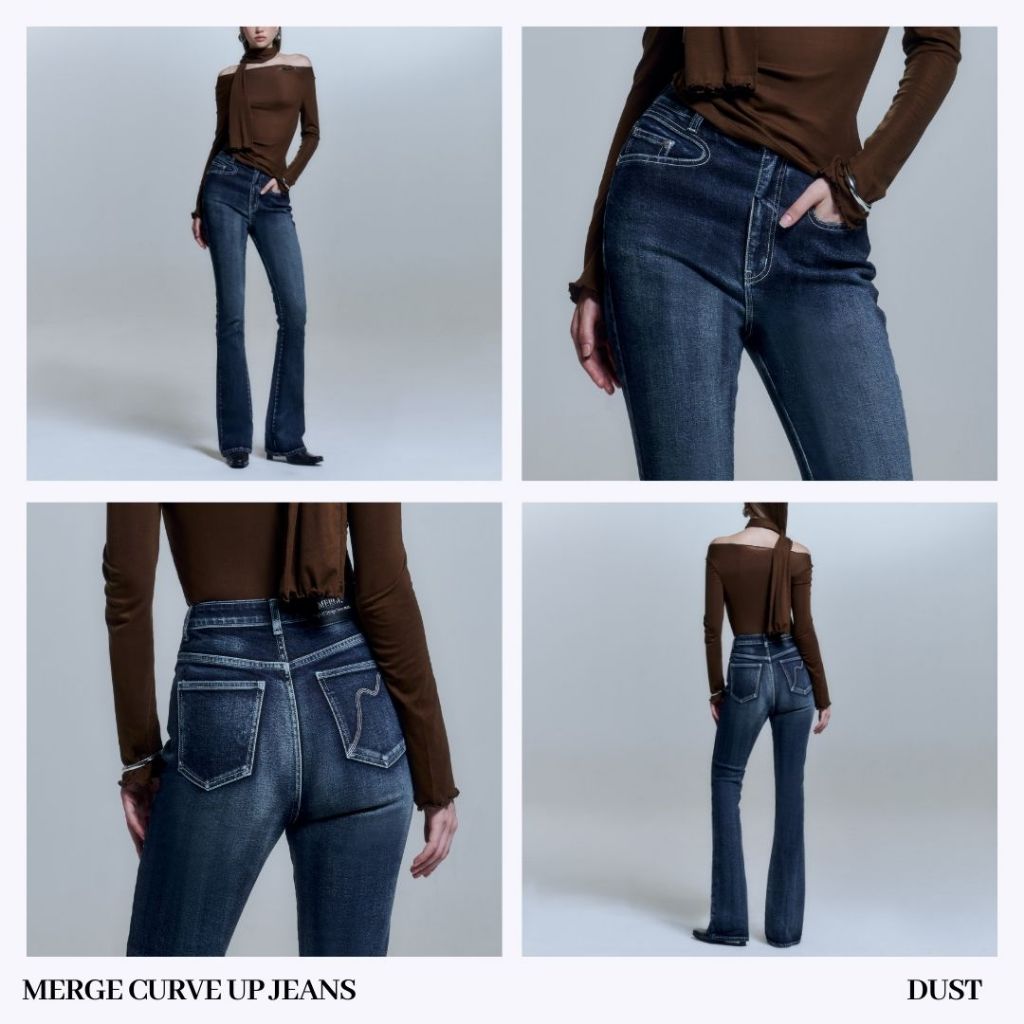 Merge Official – Merge Curve Up Jeans (พร้อมส่ง) ราคา ถูกที่สุด ดีลบีเคเค แกลเลอรีภาพที่ 7