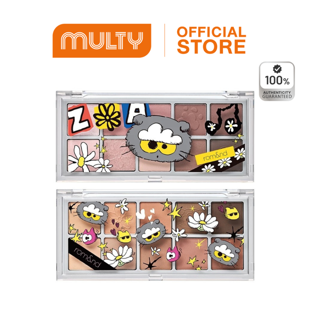 Rom&nd X Zo&Friends Better Than Palette 7 g.พาเลทอายแชโดว์