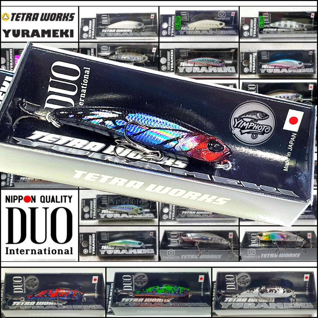 DUO TETRA WORKS Yurameki 48s 6.3g. สีใหม่ เหยื่อปลอม ดูโอ ยูราเมกิ ของแท้ 100% เหยื่อตกปลา