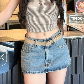 Midi Low Skirt กระโปรงยีนส์เอวต่ำ (012)