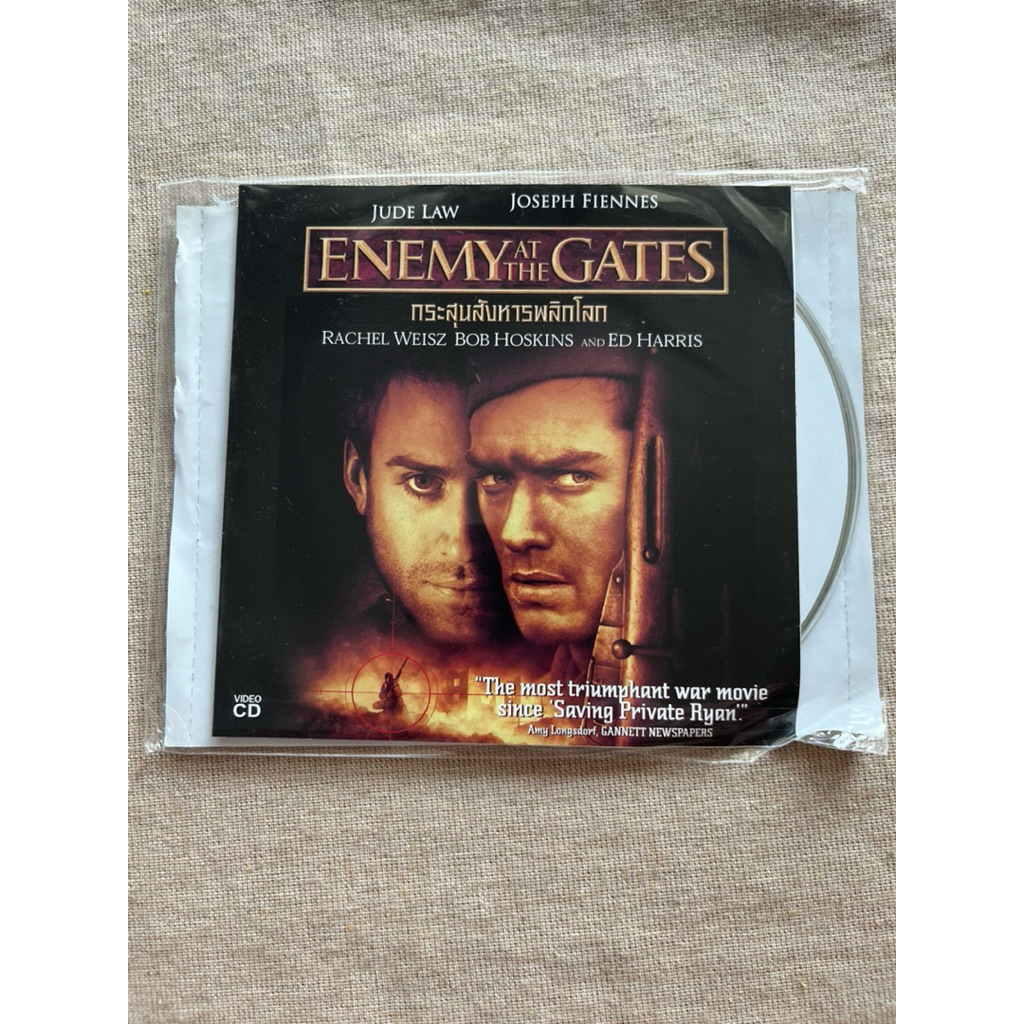 แผ่น vcd วีดีโอซีดี v c d แผ่นแท้                 สภาพใหม่ หายาก enemy at the gates