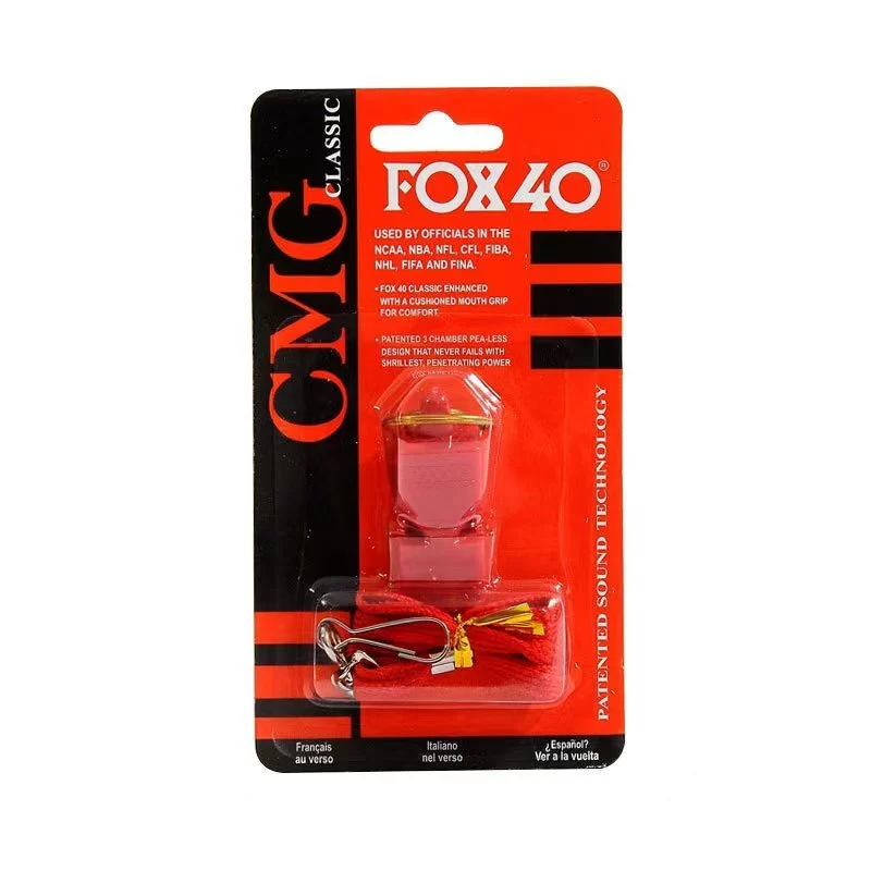 นกหวีด FOX 40 พร้อมเชือกคล้องคอ สำหรับกีฬาและเหตุฉุกเฉิน thumbnail 9