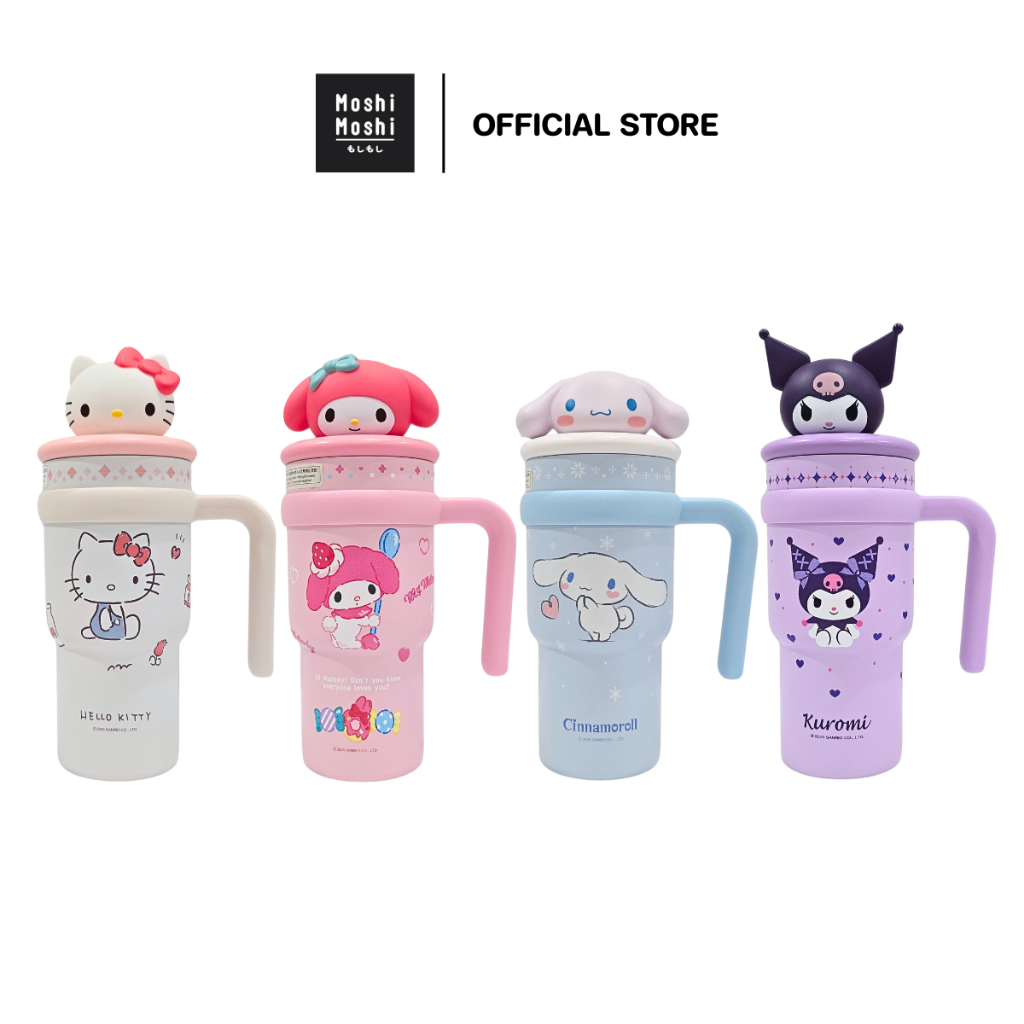 Moshi Moshi แก้วน้ำร้อนเย็น กระบอกน้ำร้อนเย็น ลายลิขสิทธิ์แท้จากค่าย Sanrio ขนาด 700 ml. รุ่น 8100046050-46053