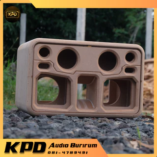 ตู้ลำโพง บลูทูธ DIY งานดิบ ตู้โค้ง 4.5นิ้วคู่ MDF (T45202)
