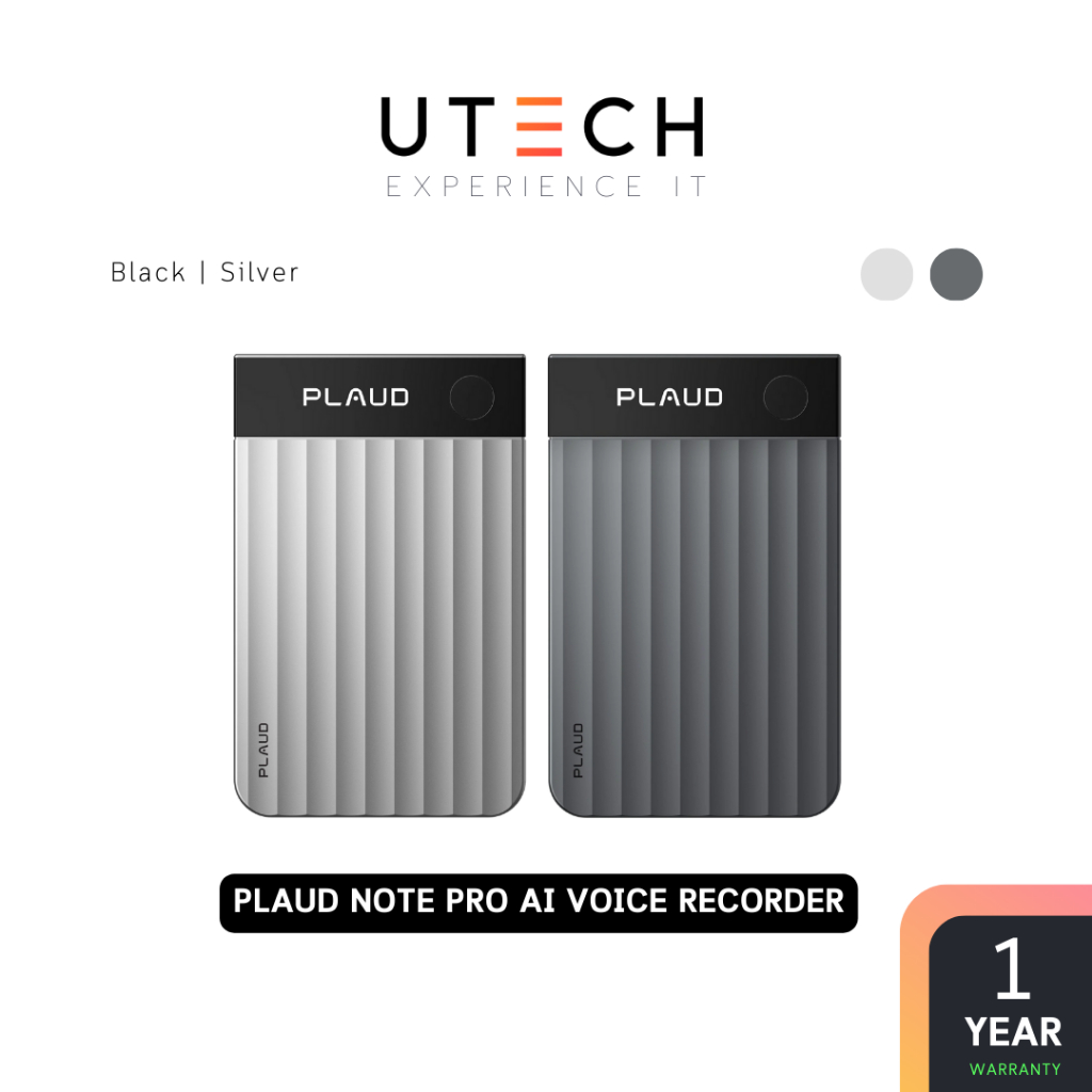 เครื่องบันทึกเสียง AI PLAUD NOTE PRO AI Voice Recorder by UTECH