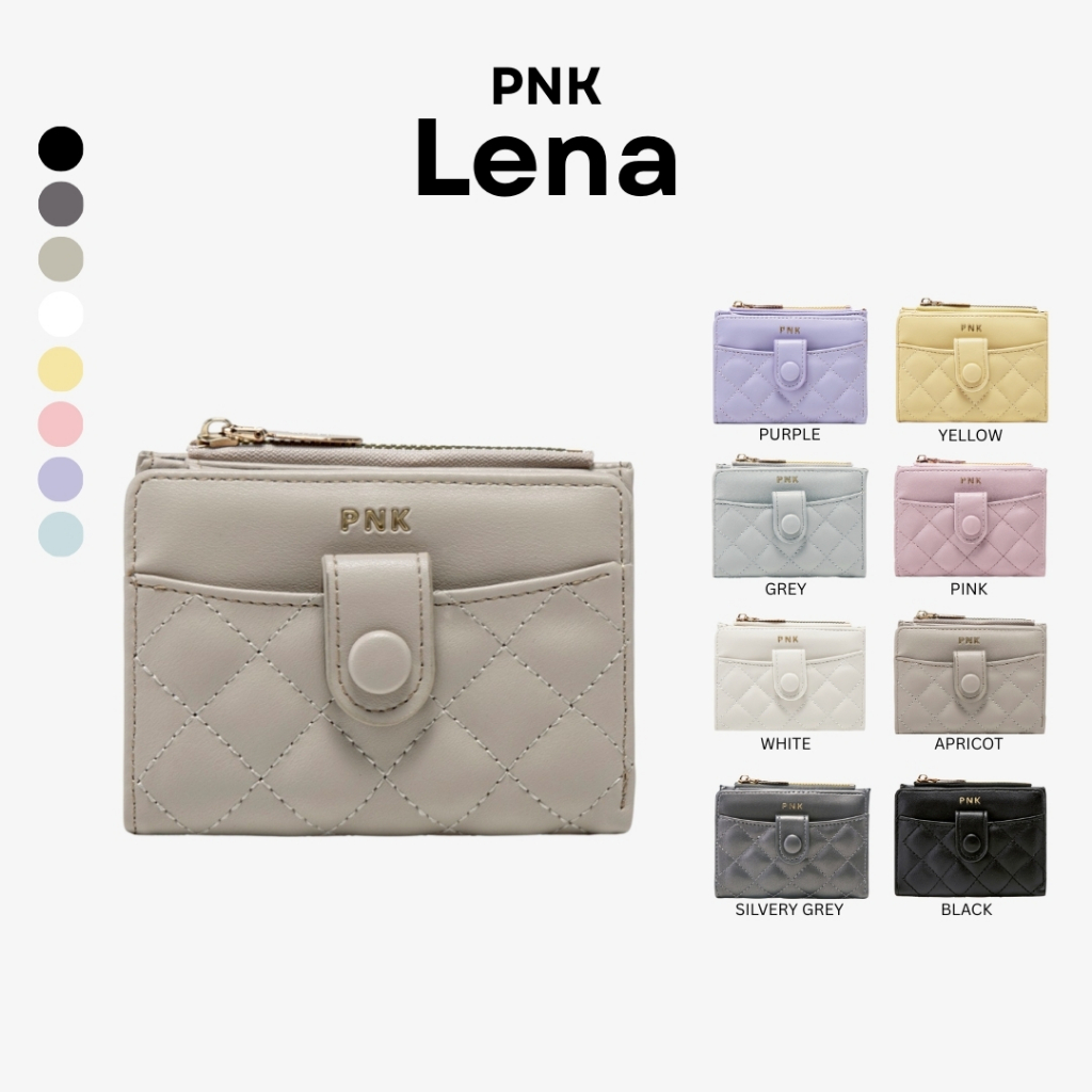 [Pinky] Lena Wallet : กระเป๋าสตางค์แบบแบน หนังนิ่ม (PT-T816#)