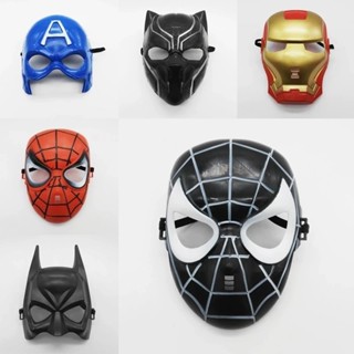 หน้ากากฮีโร่ หน้ากากพลาสติก 📦พร้อมส่งจากไทย  สไปร์เดอร์แมน แ…