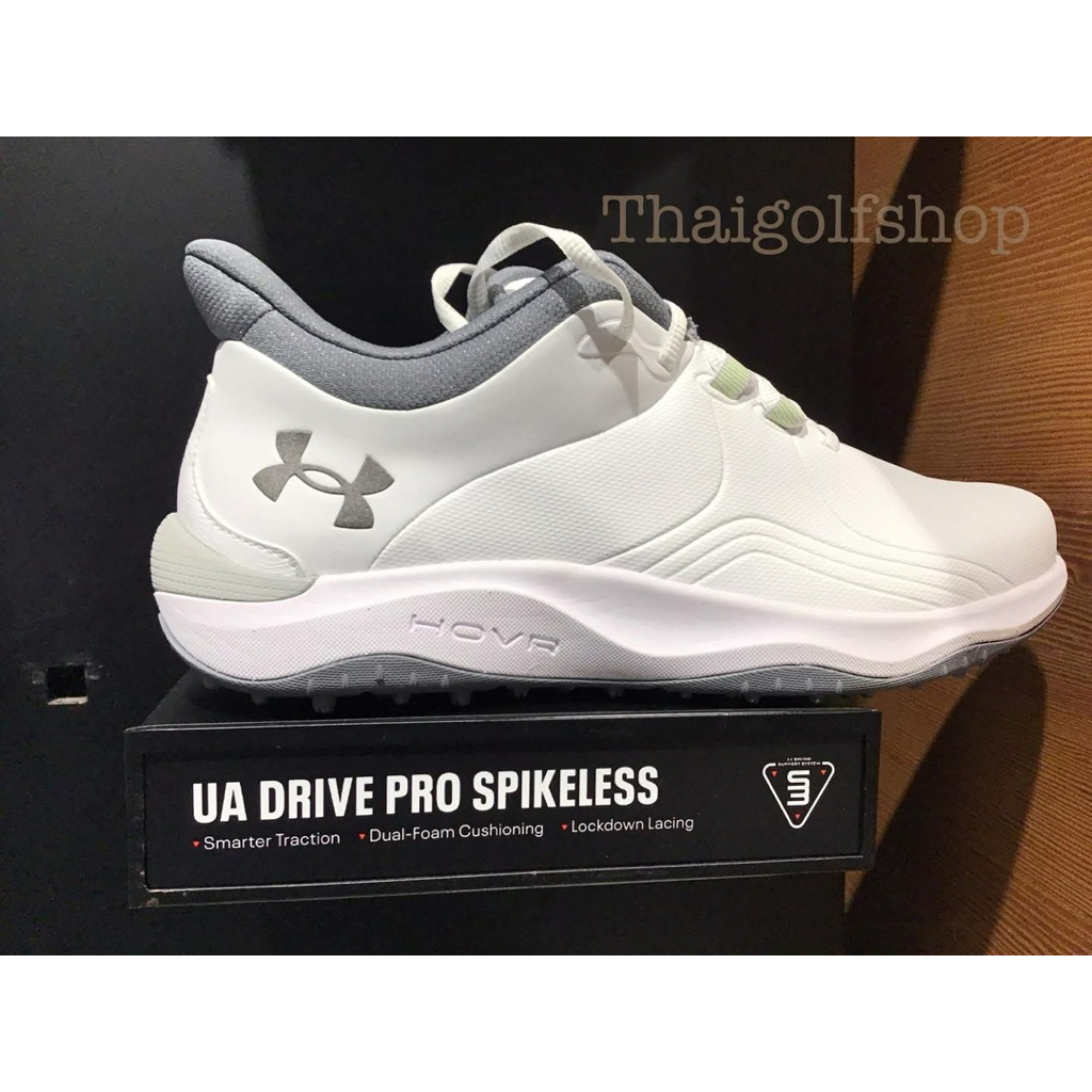 Under Armour Men's UA Drive Pro Spikeless Wide Golf Shoes - 3026921-100 - White
