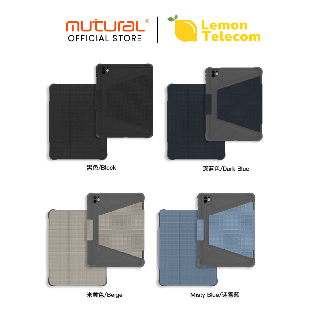 Mutural รุ่น Plaid series เคสไอแพดรุ่นใหม่กันกระแทกวางพับปรับระดับพร้อมกริป ใช้สำหรับ iPad Air4,5,6,7 / iPad Gen 10,11 ราคา ถูกที่สุด ดีลบีเคเค แกลเลอรีภาพที่ 7