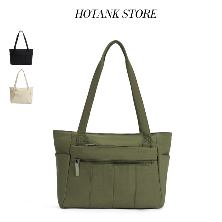 HOTANK-กระเป๋าสะพายไหล่อเนกประสงค์ กระเป๋าสะพายไหล่ความจุขนาดใหญ่ สไตล์ดีไซเนอร์