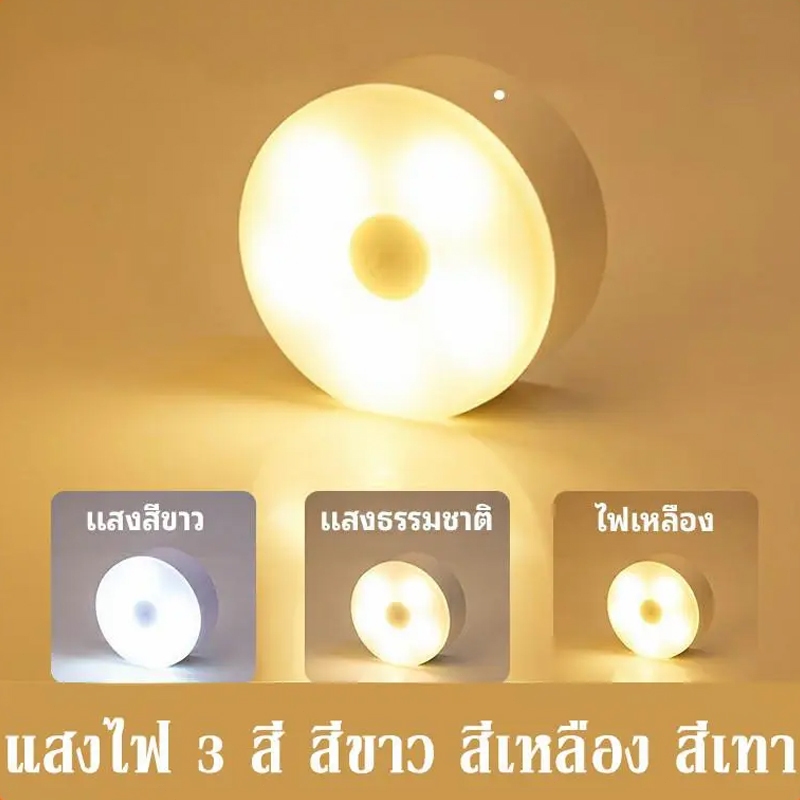 ไฟติดผนังกำแพง ไฟเซ็นเซอร์ led หลอดไฟเซ็นเซอร์ เซ็นเซอร์ led ไฟอัตโนมัติ ไฟติดห้องนอน ไฟติดผนังไร้สาย ไฟบันได ชาร์จผ่านU
