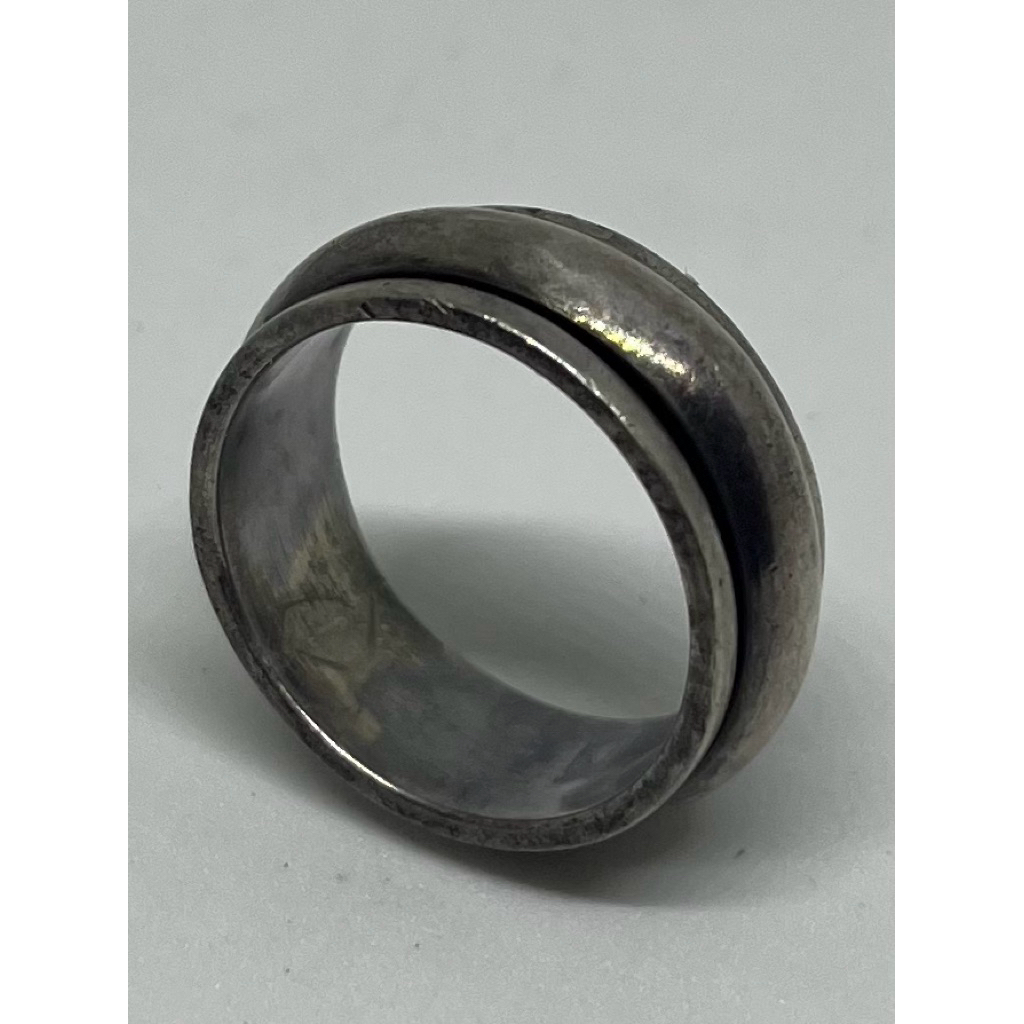 💍 แหวนเงินแท้ ดีไซน์ "Spinner Ring" (แหวนหมุนได้)