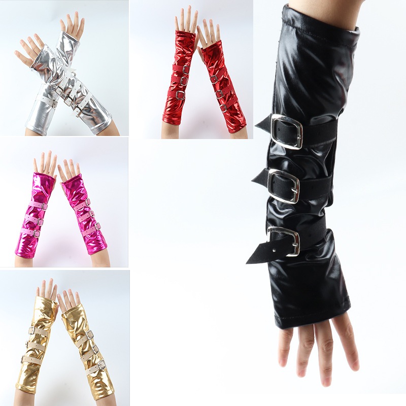 ถุงมือหนังสไตล์ Y2K Punk Rock