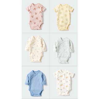 Uniqlo จั๊มสูทเด็ก ยูนิโคล่ ผ้ารู ผ้าตาข่าย Size 60-90 แขนสั้น/ยาว (ลายมาใหม่)
