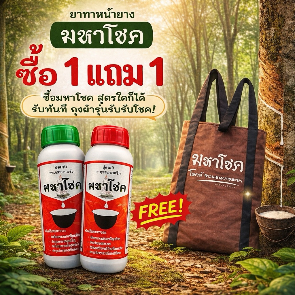 ยาทาหน้ายาง มหาโชค 500 ซีซี ยาเร่งน้ำยาง เพิ่งน้ำยาง บำรุงหน้ายาง รักษาหน้ายาง น้ำยางไหลเยอะ ฟื้นฟูหน้ายาง หน้านิ่ม