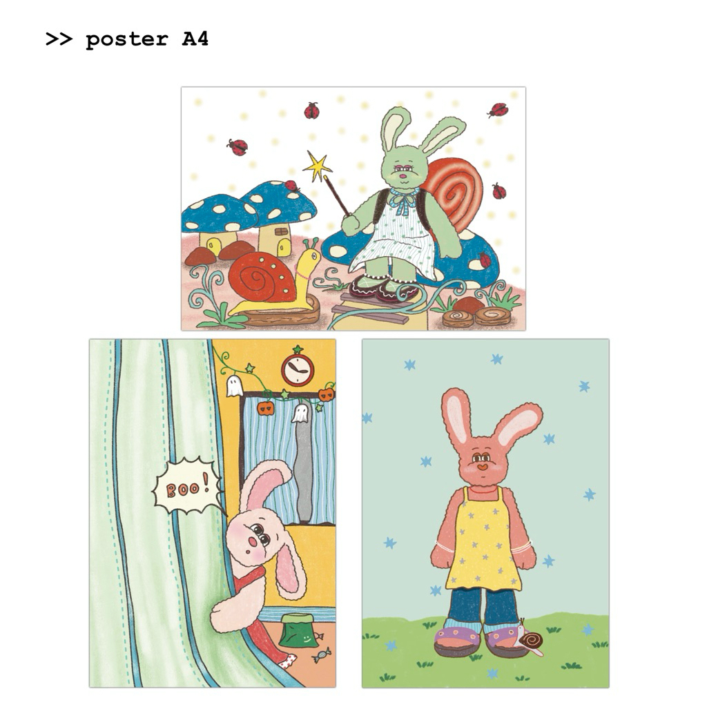 โปสเตอร์ A4 (กระดาษร้อยปอนด์แบบเรียบ)