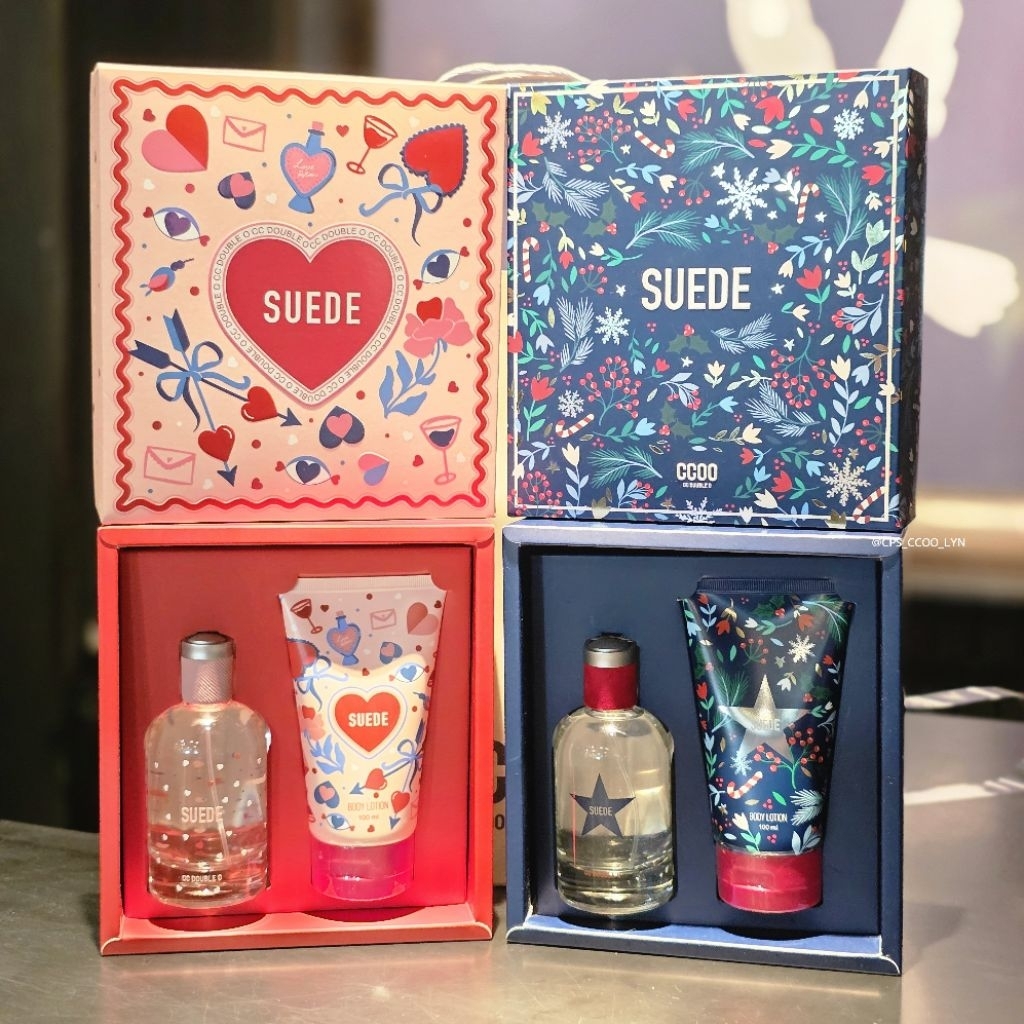🛍น้ำหอมCCOO SUEDE GIFTSETกลิ่นในช็อป ใช้ได้ทั้งผู้ชาย ผู้หญิง ของแท้ มีถุงShopและกล่องอุปกรณ์ครบเซ็ต