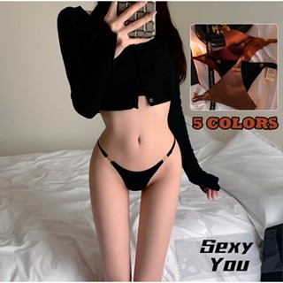 กางเกงใน ผ้าไหมน้ำแข็ง  สไตล์ยุโรปและอเมริกา  จีสตริง  หัวเข…