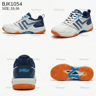 Baoji Badminton shoes รองเท้าแบดมินตันเด็ก SIZE 33-36 รุ่นBJK1054แบบผูกเชือก ของแท้ พร้อมส่ง