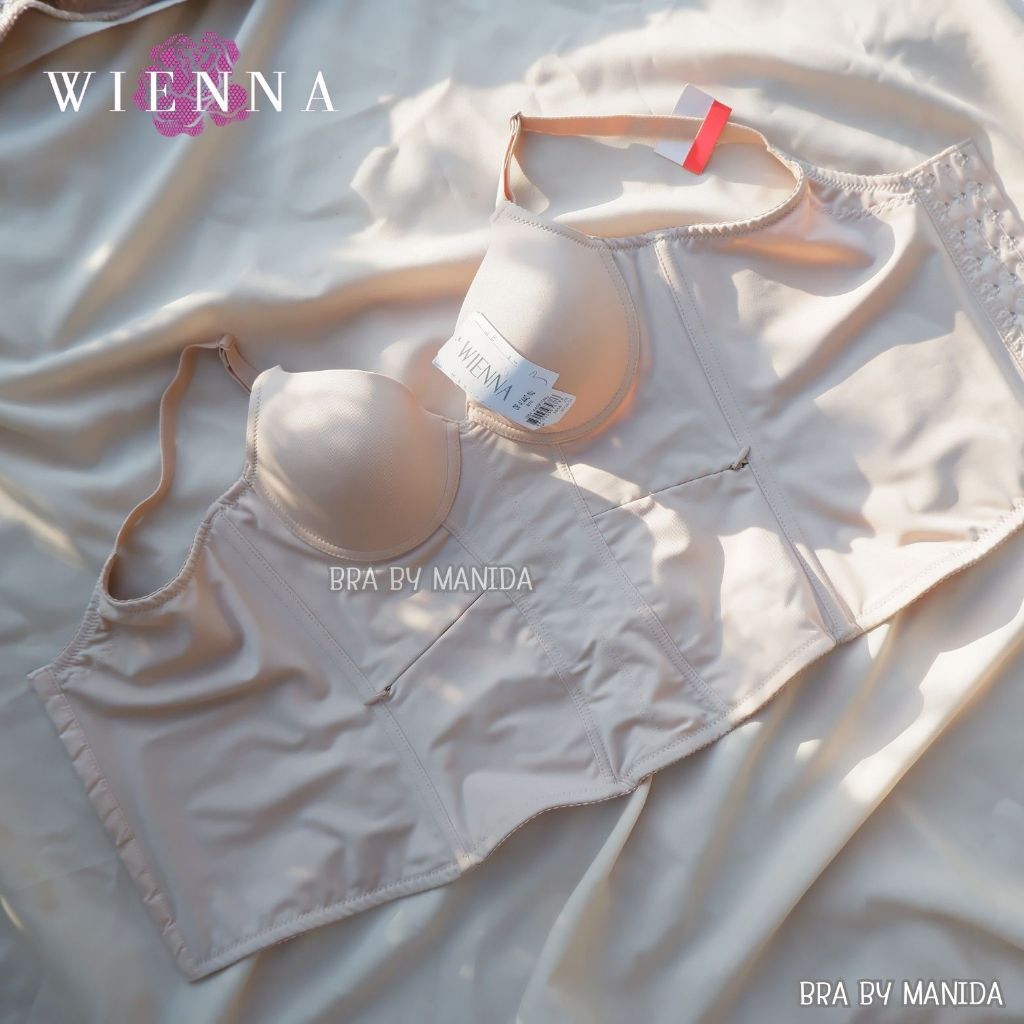 ✨งานใหม่ แท้ ✨ Wienna (DB41440) - Long Bra บราตัวยาว แบบเต็มเต้า มีโครง ฟองน้ำบาง ราคาปกติ 1,650 บาท