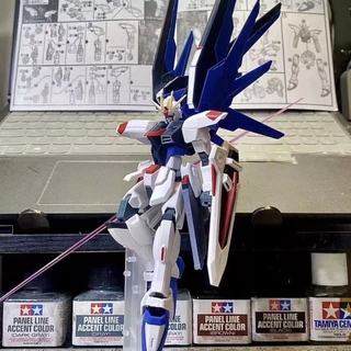 【ส่งจากไทย】โมเดลกันดั้ม HG 1/144 Freedom Warrior Wing Warrior ของเล่นสําหรับเด็ก Seat Mecha โมเดลประกอบกันดั้ม