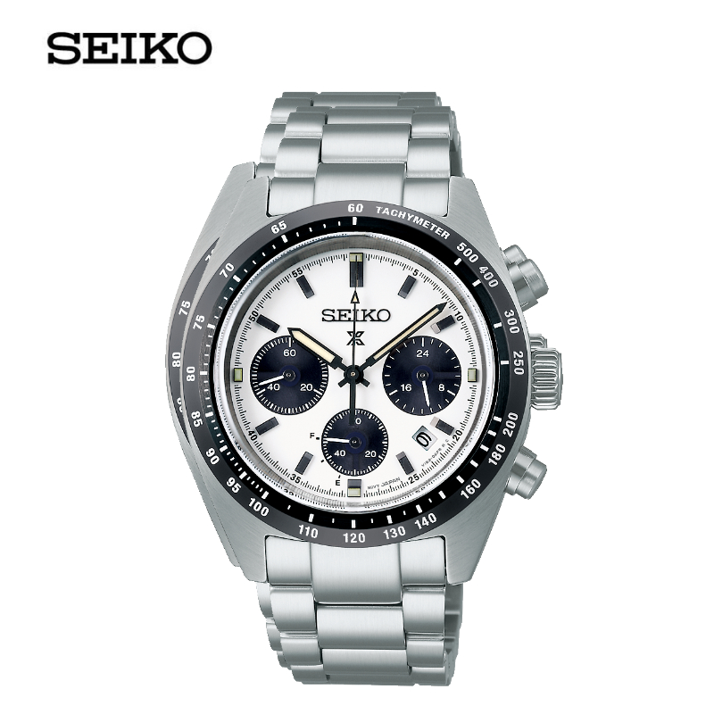 SEIKO PROSPEX SOLAR SPEEDTIMER ไซโก นาฬิกาข้อมือ (ไซโก) รุ่น SSC813P ขนาด 39 mm. สีขาว