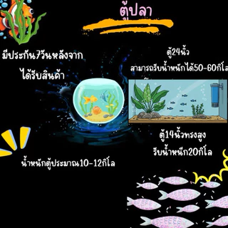 🥇ตู้ปลา​ 🌟แพ็คอย่างดี​กระจกใส​ มีประกัน🎏🎄