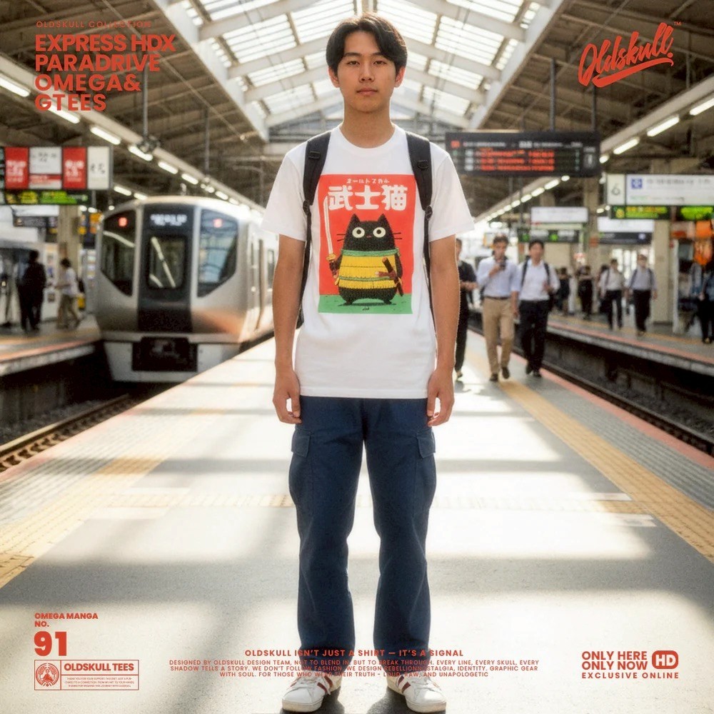 😍NEW OLDSKULL OMEGA No.91 ลาย SAMURAI CAT: Omega Manga Warrior 😍